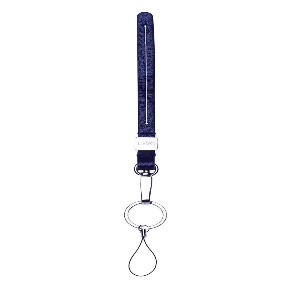LIEVO ACCESSORY 小羊皮掛繩 午夜藍