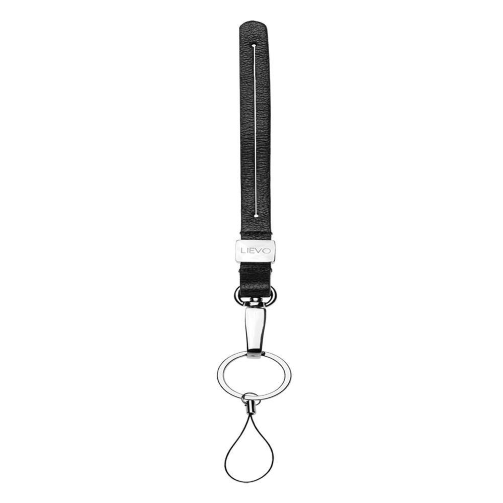 LIEVO ACCESSORY 小羊皮掛繩 石墨黑