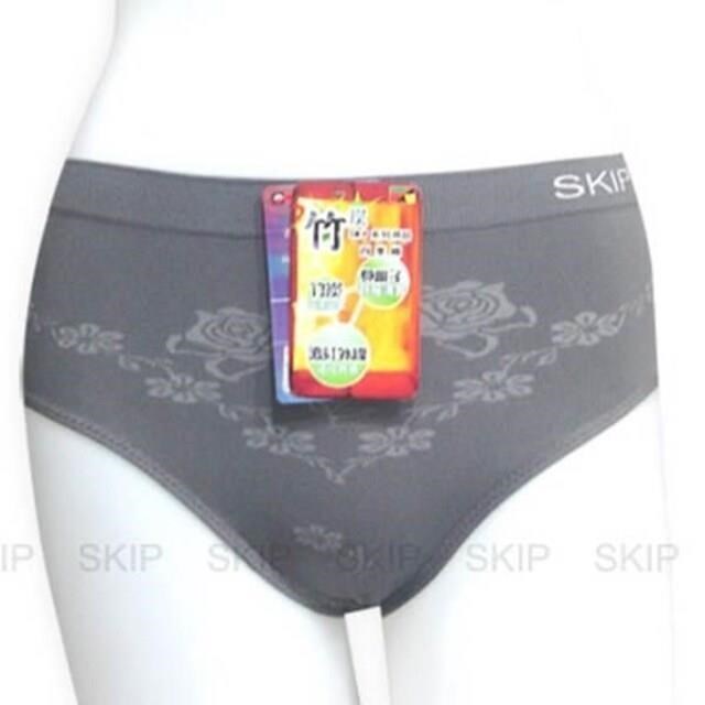 SKIP 四季織 90%竹炭女三角中腰內褲(6入組)