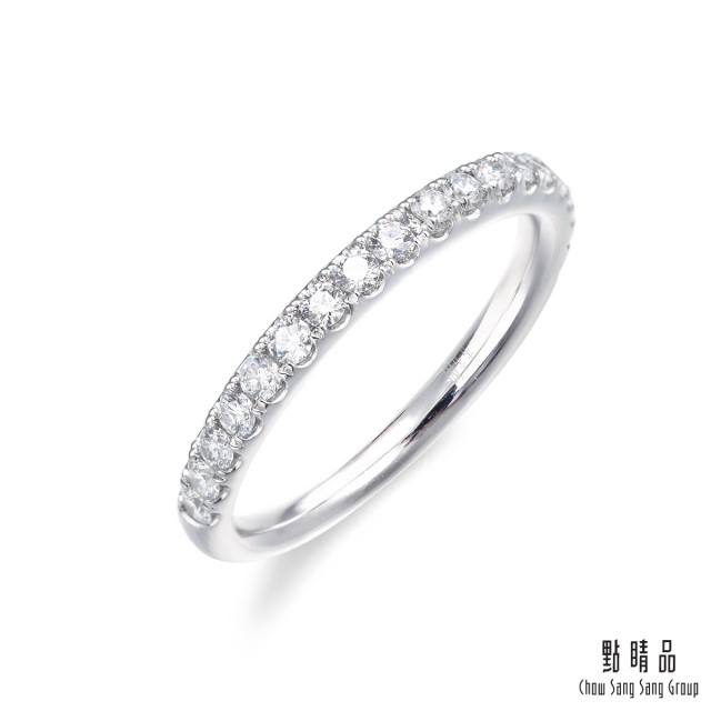 Chow Sang Sang Group 點睛品 Promessa 38分經典排鑽18K金鑽石戒指