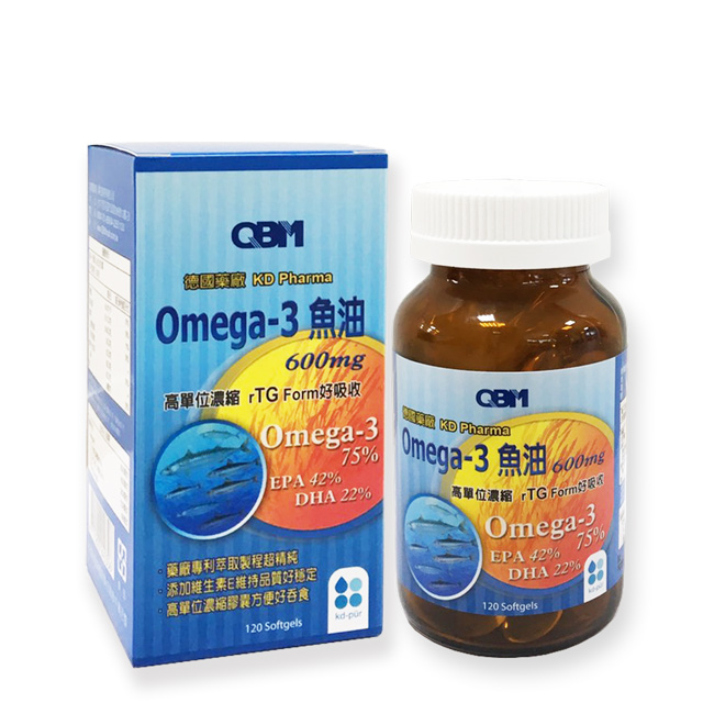 QBM 高單位Omega3魚油(120顆/瓶)