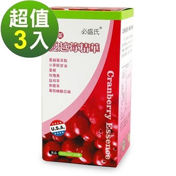 草本之家 蔓越莓複方膠囊180粒X3瓶