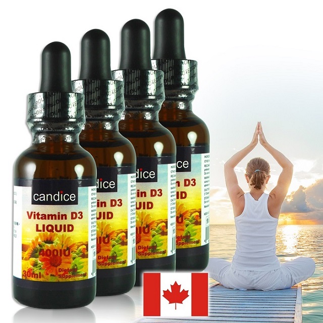 Candice 維生素D3滴液(30毫升*4瓶)Vitamin D3維他命D3