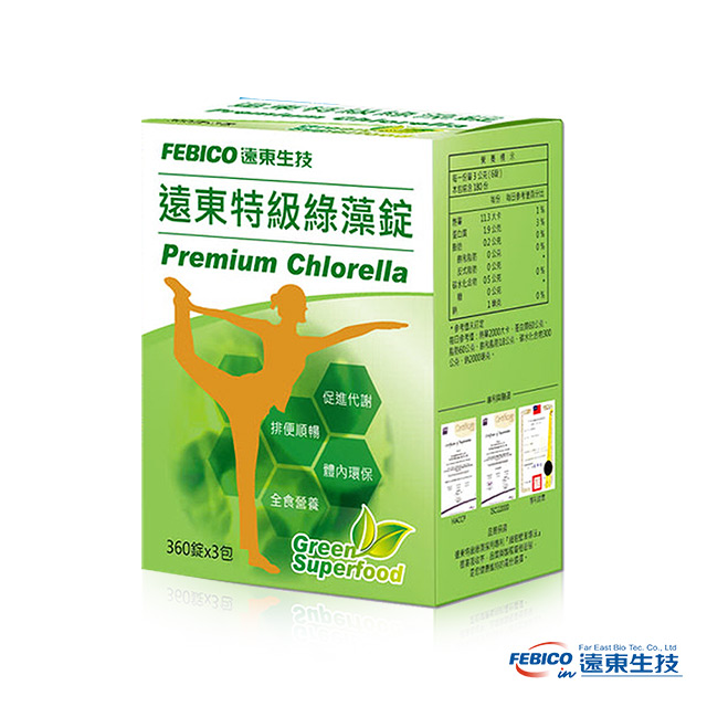 febico 遠東生技 特級綠藻家庭號1080錠 (500毫克)