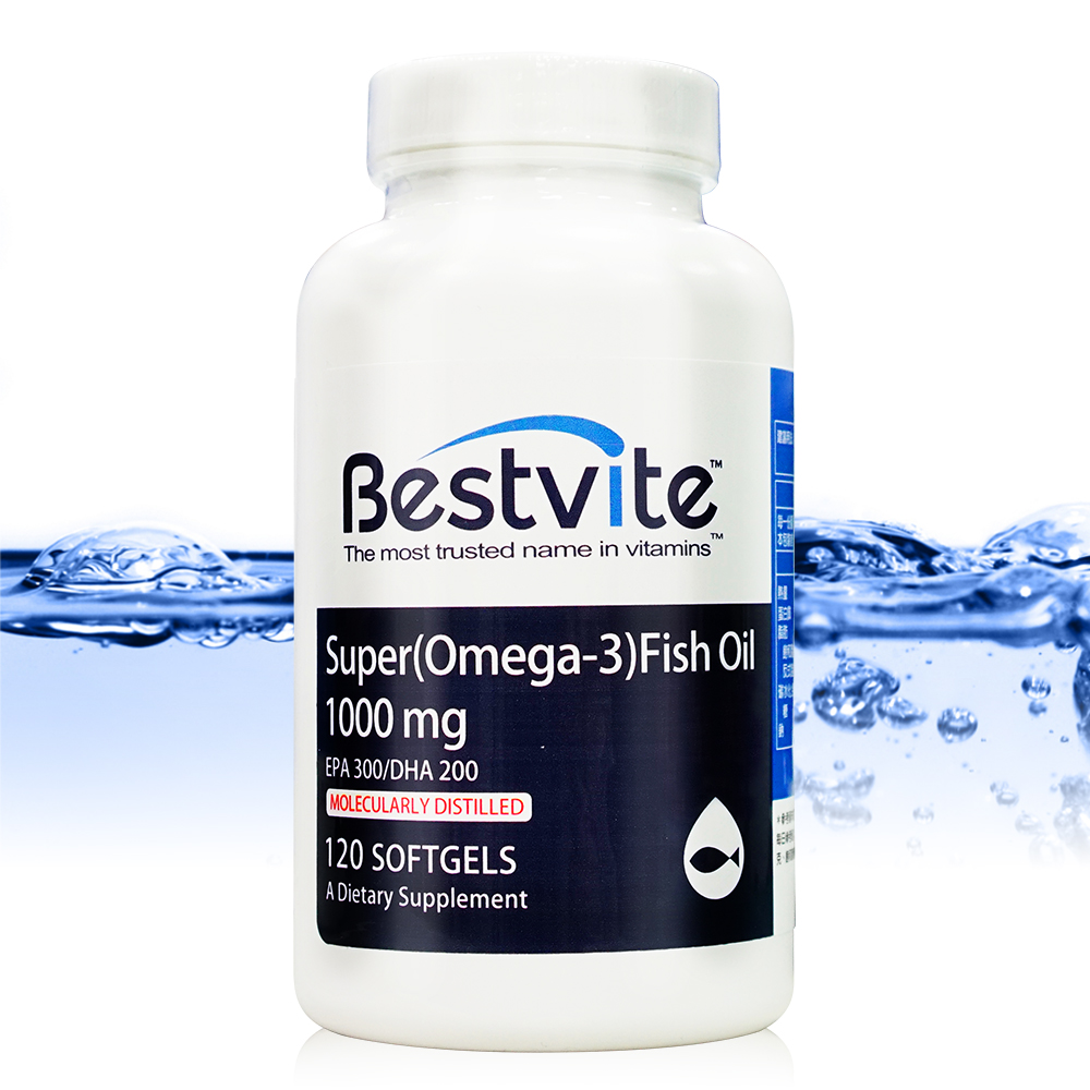 超級OMEGA-3魚油1000mg膠囊1瓶 (120顆)