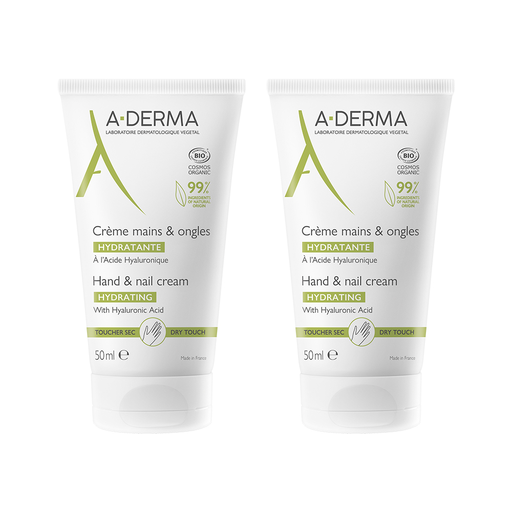 A-DERMA 艾芙美 潤甲護手霜50ml(二入組)