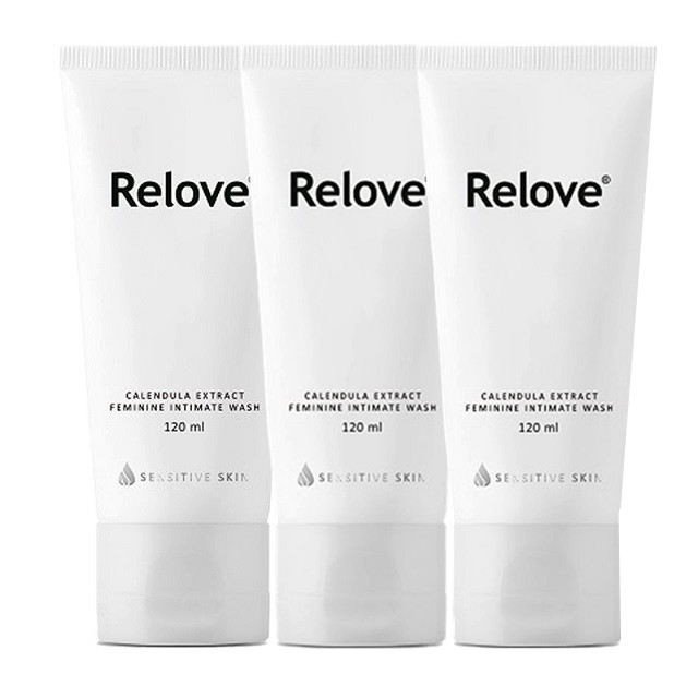 Relove 【3入組】 金盞花萃取低敏私密潔淨凝露120ml