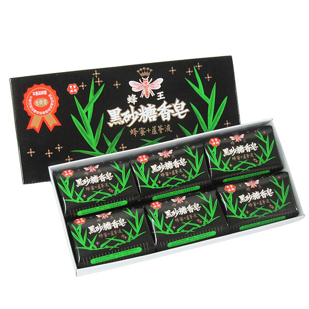 蜂王 【一品川流】黑砂糖香皂-80g-36入