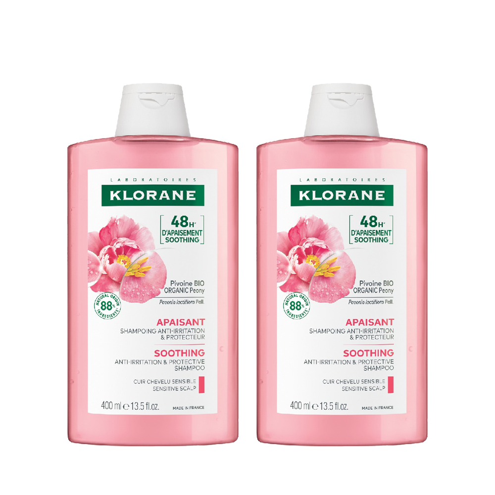 KLORANE 蔻蘿蘭 速效舒敏洗髮精400ml(兩入組)