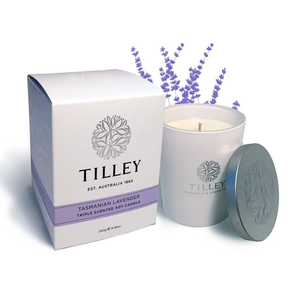 Tilley 百年特莉 薰衣草香氛大豆蠟燭240g