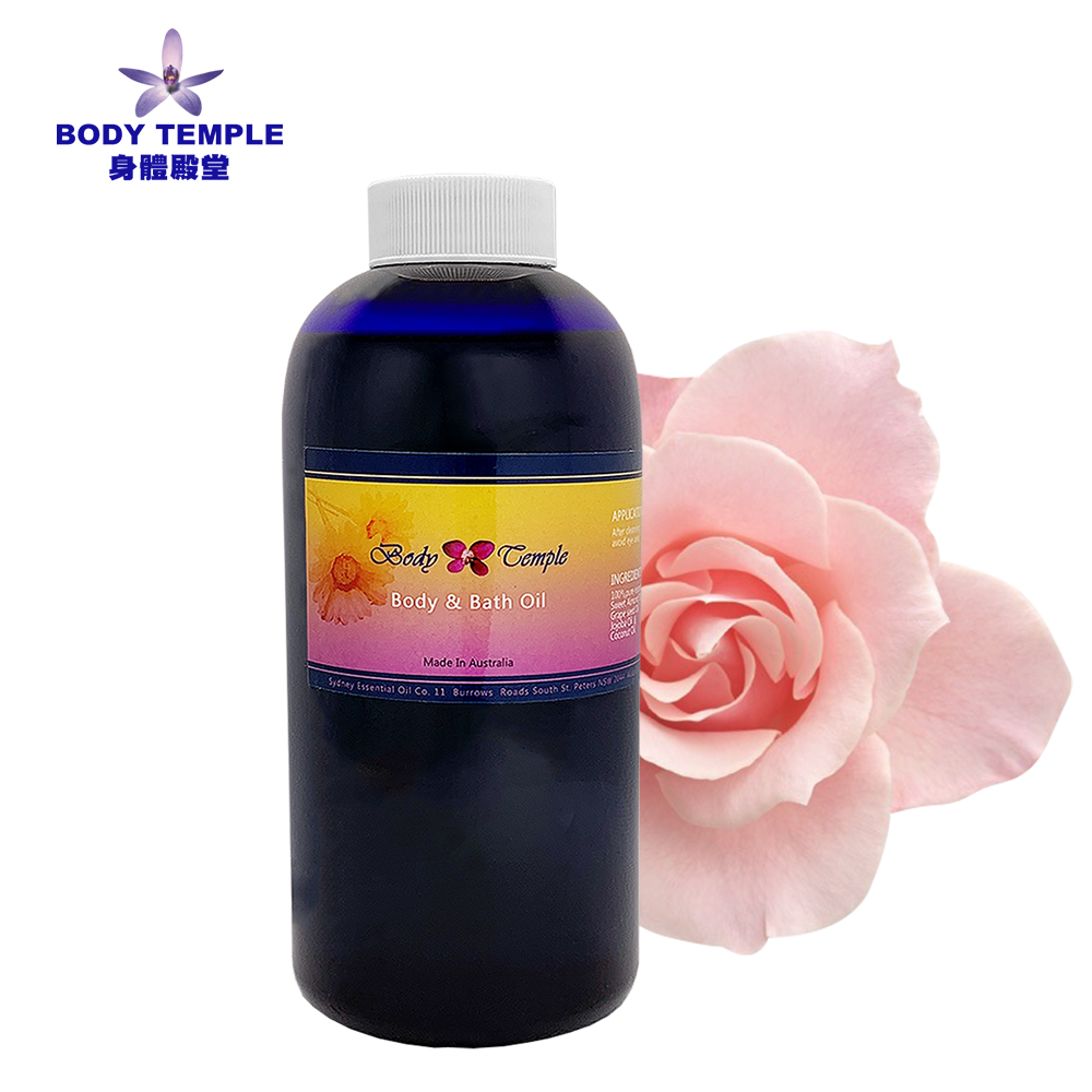 Body Temple 身體殿堂 浪漫玫瑰按摩&泡澡芳療精油500ml