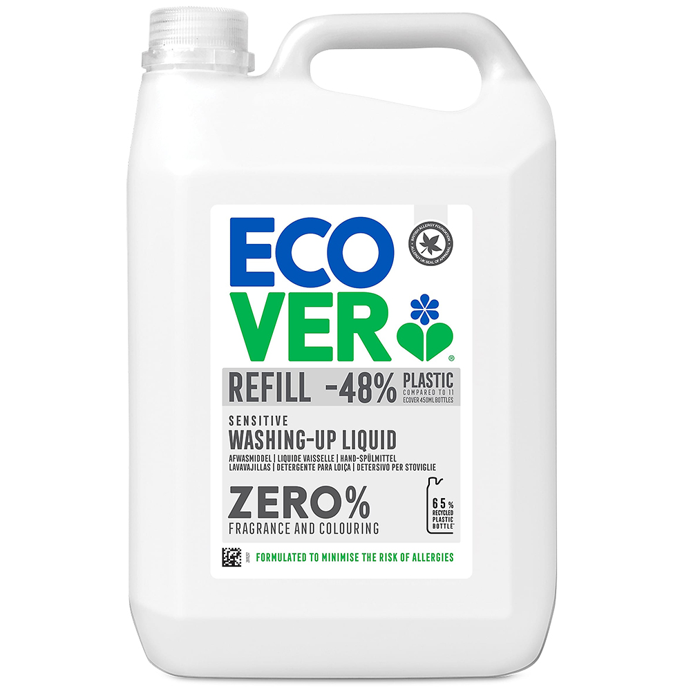 ECOVER 宜珂 無添加ZERO低敏洗碗精5000ml（其他規格）