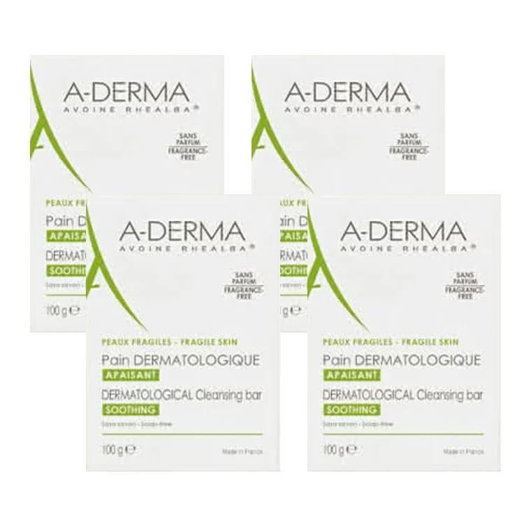 A-DERMA 艾芙美 燕麥非皂性潔膚皂 100g 4入組