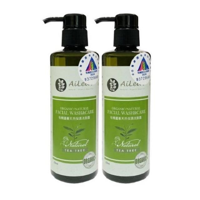 AiLeiYi 愛蕾伊 蘆薈保濕洗面露-茶樹250ml(2瓶/組)