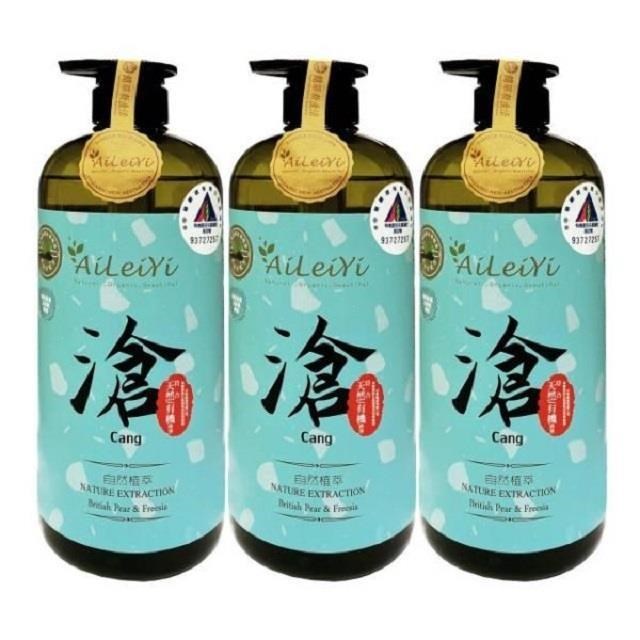 AiLeiYi 愛蕾伊 洋甘菊修護洗髮精 英國梨 小蒼蘭1000ml(3瓶/組)