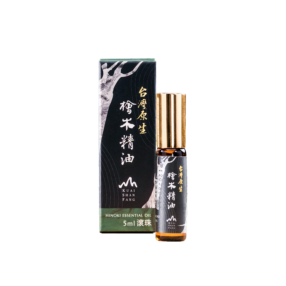 檜山坊 頂級台灣原生檜木精油5ML(滾珠瓶)x2