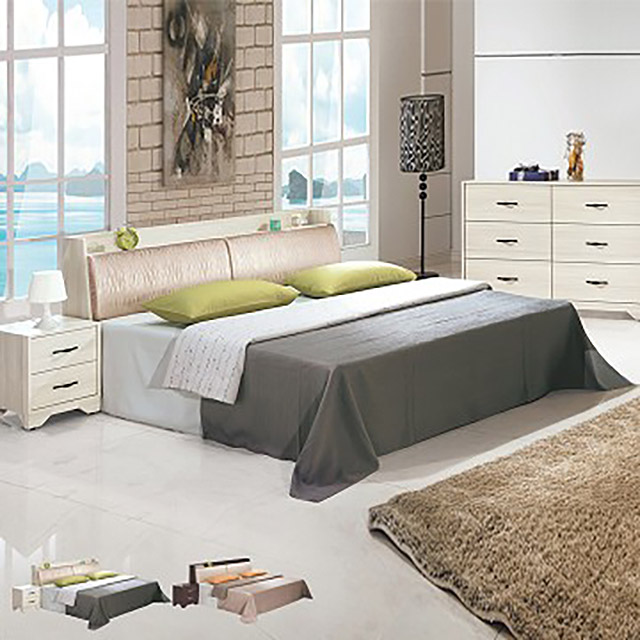 STYLEHOUSE 時尚屋 [UZ6]志耀5尺雙人床UZ6-77-3+77-4