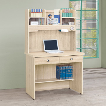 STYLEHOUSE 時尚屋 [5U6]足球原切橡木3尺書桌5U6-226-3