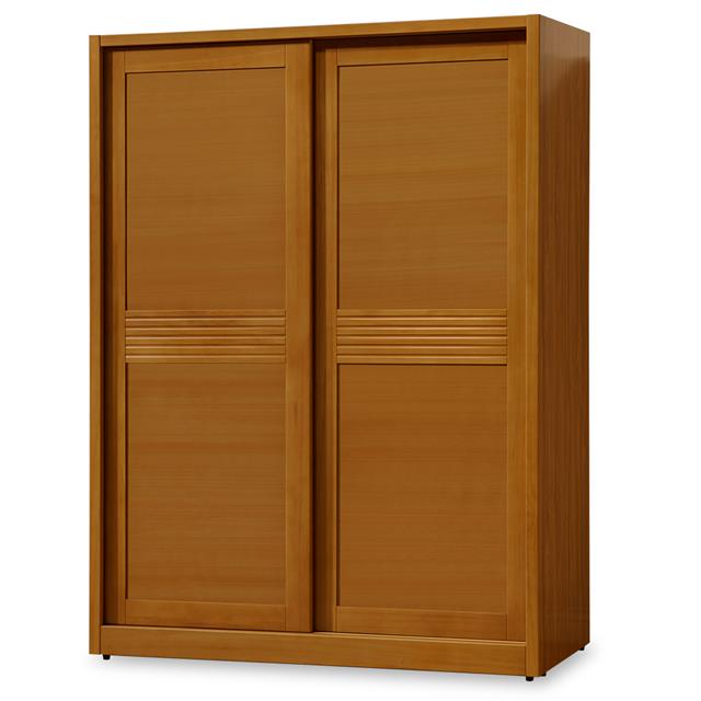 STYLEHOUSE 時尚屋 [NM29]米堤柚木5x7尺衣櫥NM29-574免運費/免組裝/衣櫃