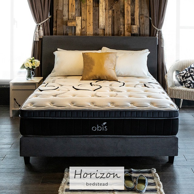 Obis 歐必斯 Horizon時尚繽紛雙人7尺2件式床組房間組(床頭+床底)[雙人特大6X7尺]