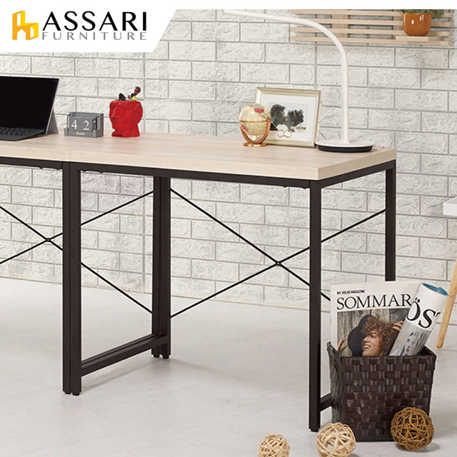 ASSARI -塔利斯2.7尺鐵架書桌(寬81x深60x高76cm)