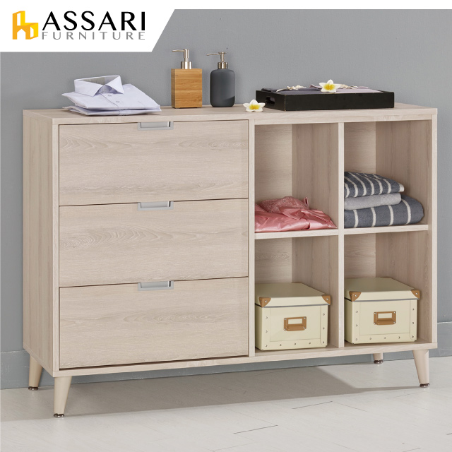 ASSARI -愛莎4尺多功能置物櫃(寬120x深45x高89cm)