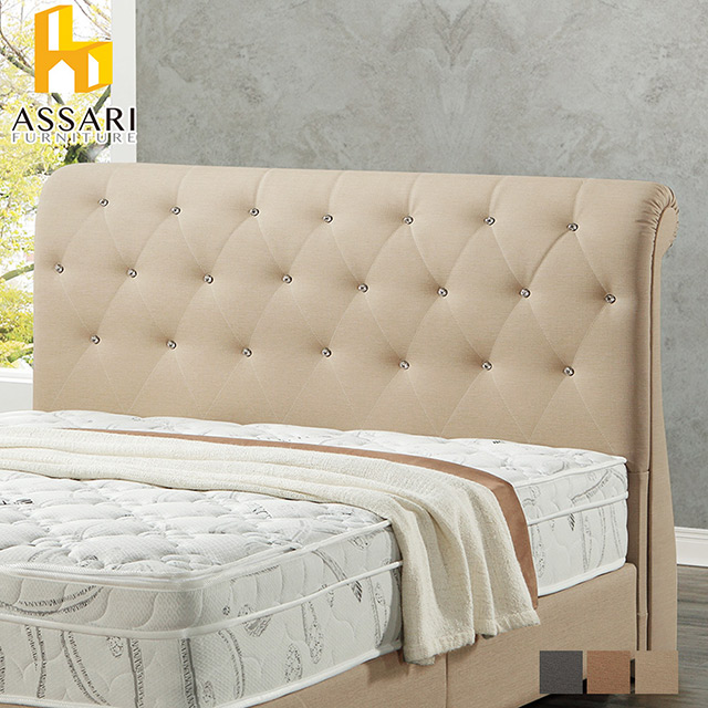ASSARI -梅莉歐式耐刮貓抓皮床頭片-雙大6尺