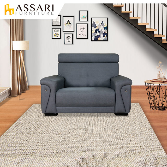 ASSARI -羅迪克單人座透氣貓抓皮沙發（其他規格）