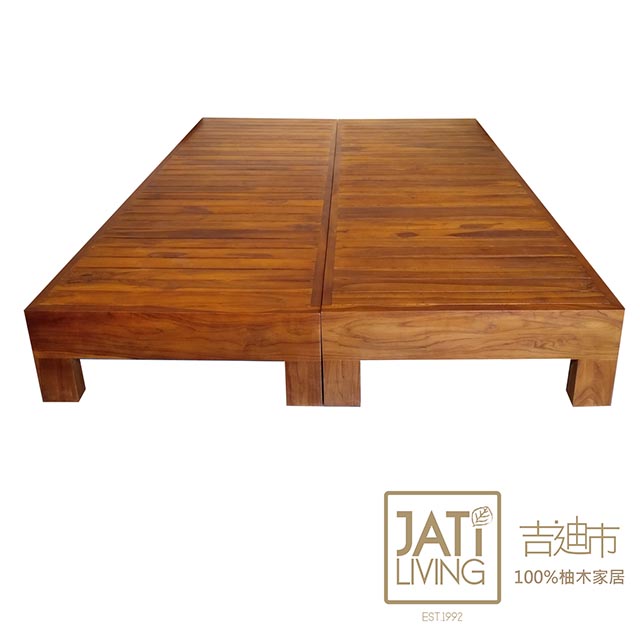 吉迪市柚木家具 【吉迪市100%全柚木家具】柚木板面床架組 RPBE003E