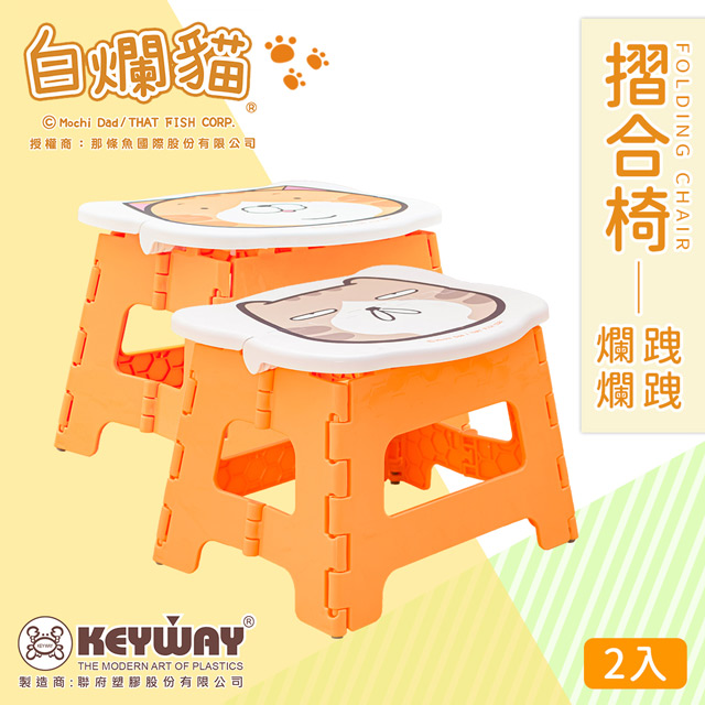 dayneeds 日需百備 白爛貓摺合椅二入組