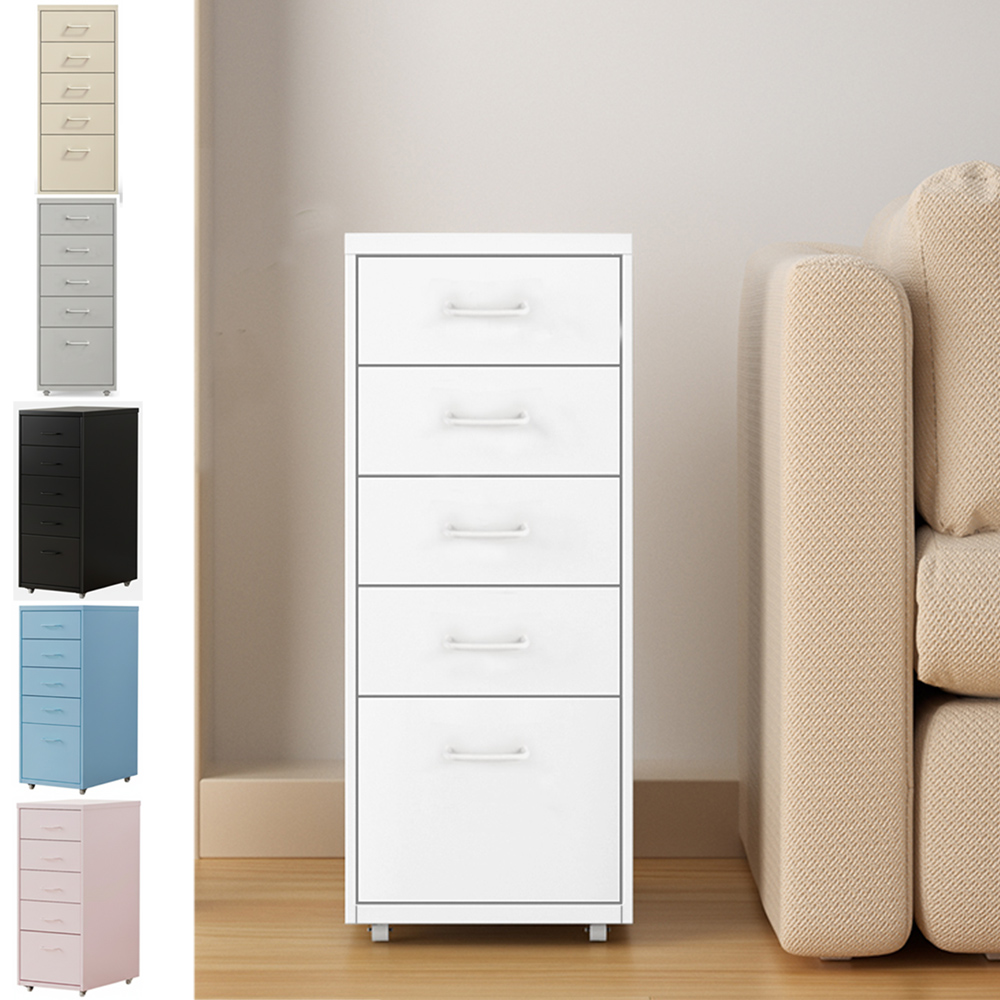 《C&B》鋼鐵斯特附輪五抽屜櫃