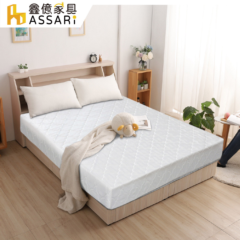 ASSARI -日式高彈力冬夏兩用彈簧床墊-雙大6尺