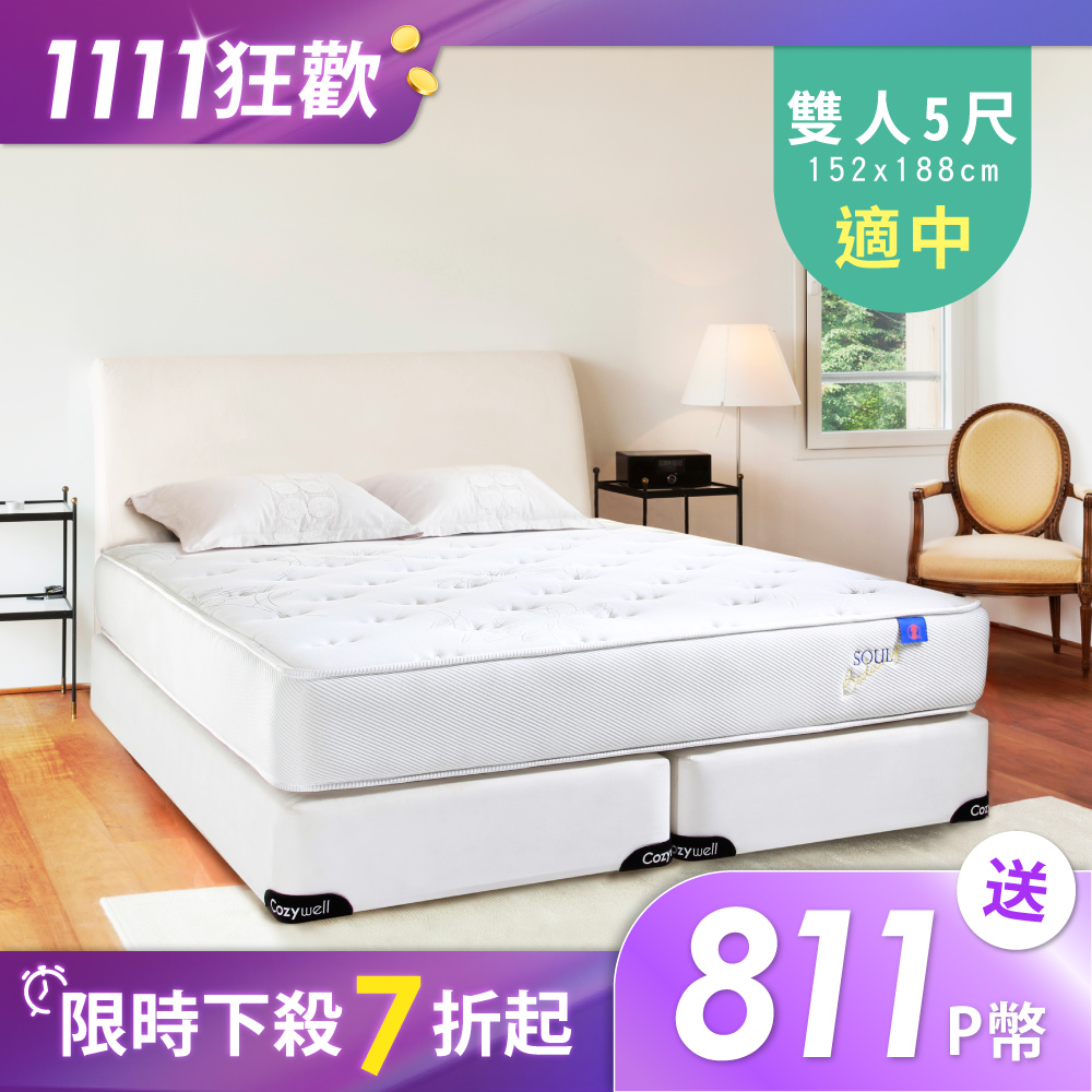 德泰 索歐系列 獨立筒 彈簧床墊 雙人