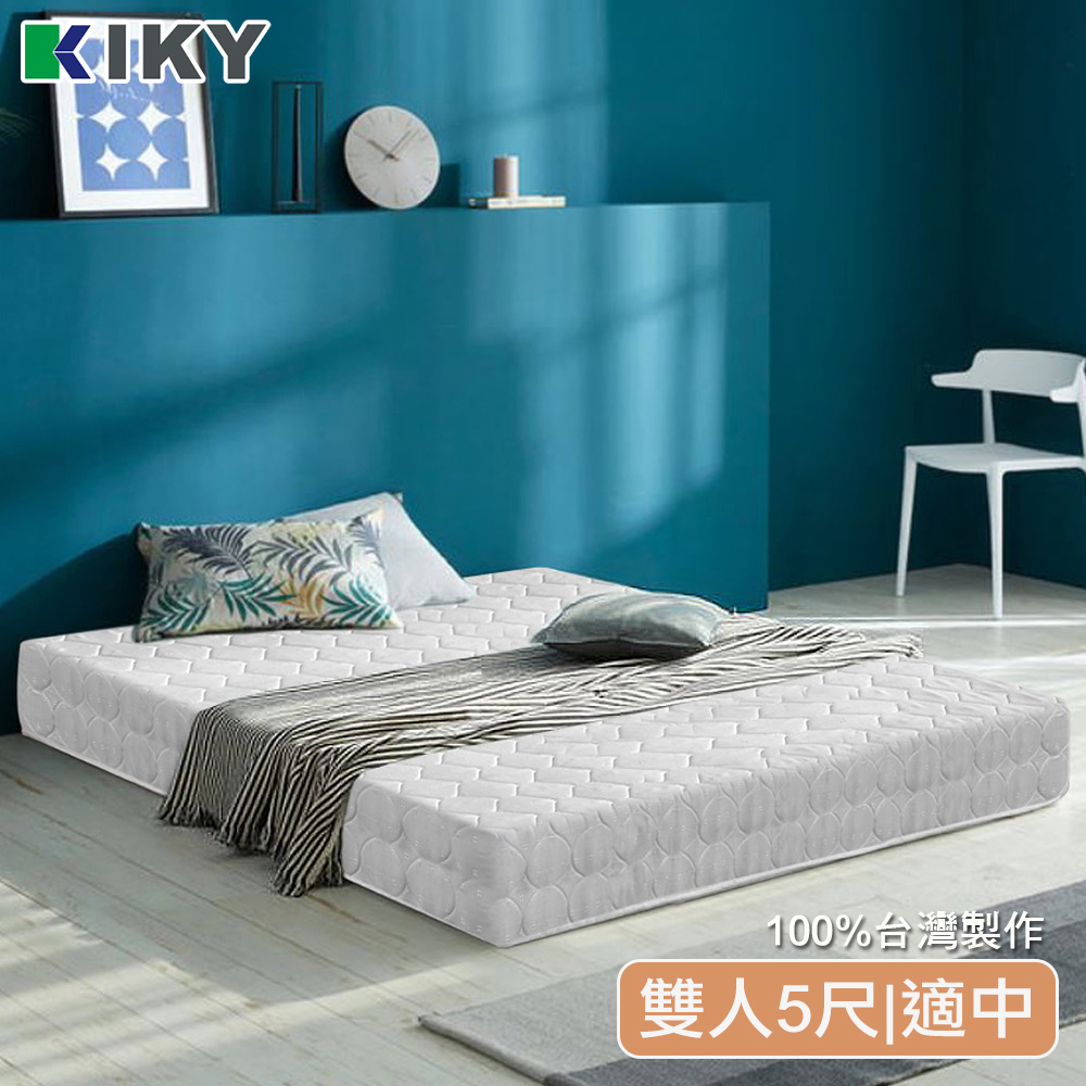 KIKY 學生宿舍用超支撐17CM薄彈簧床墊(單人加大3.5尺)