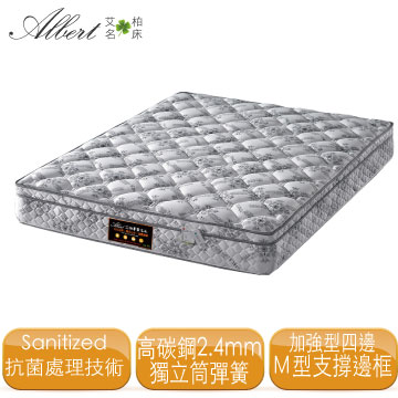 Albert 艾柏 正三線環保抗菌6尺雙人加大獨立筒床墊(6x6.2尺)