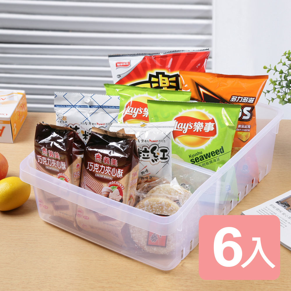KEYWAY 聯府 【真心良品】晶亮透白萬用分類收納盒_特大 (6入)