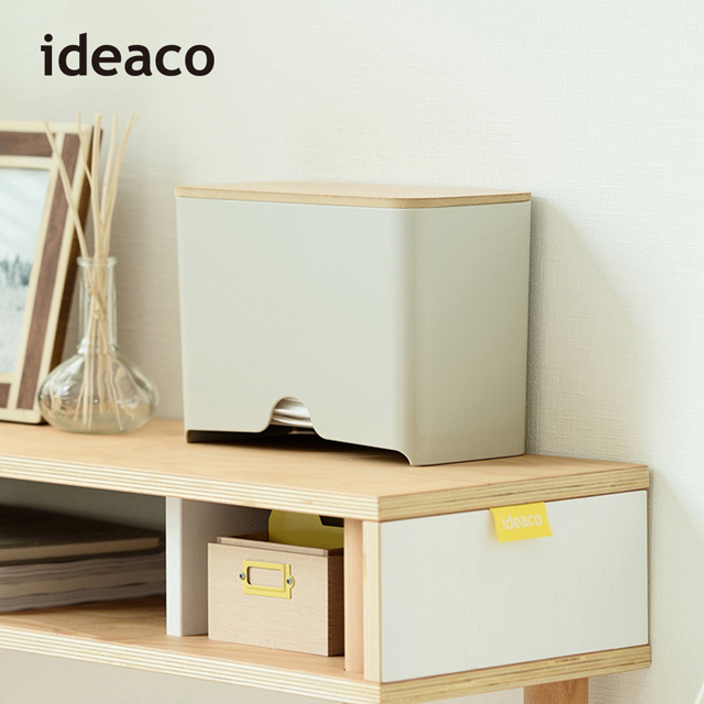 ideaco 日本 原木蓋口罩收納抽取盒