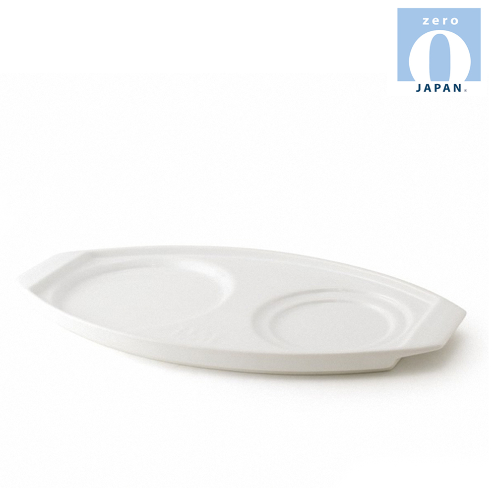ZERO JAPAN 陶瓷典雅造型托盤(白色)