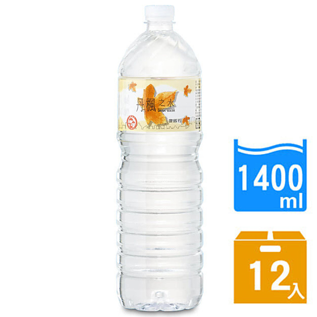 微量元素 丹楓之水 麥飯石礦泉水1400ml(12瓶x2箱)