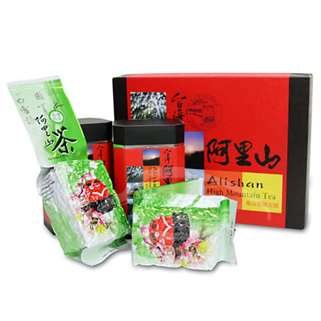 台灣茗茶阿里山高山茶2入禮盒(附提袋) - PChome 24h購物