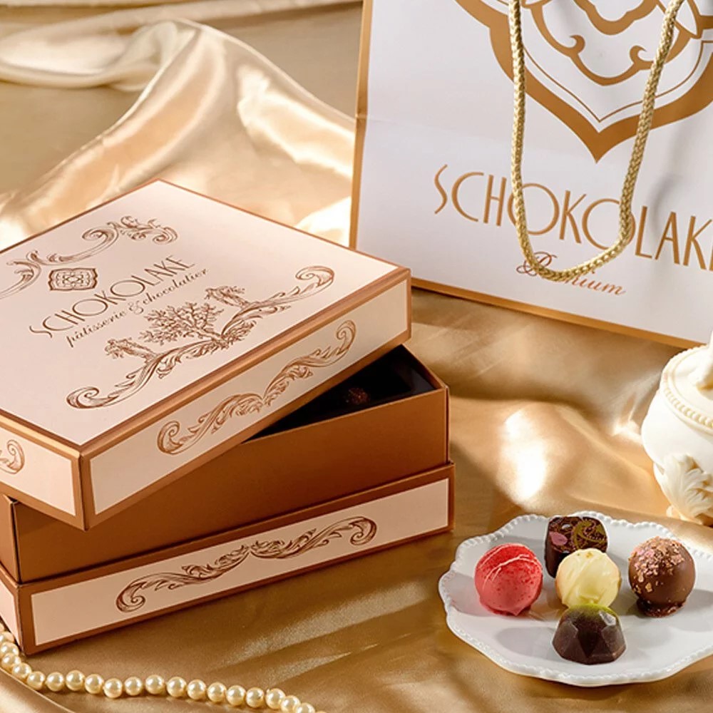 Schokolake 巧克力澐莊 雅典娜經典禮盒24入-手工含餡巧克力(附提袋) 情人節送禮
