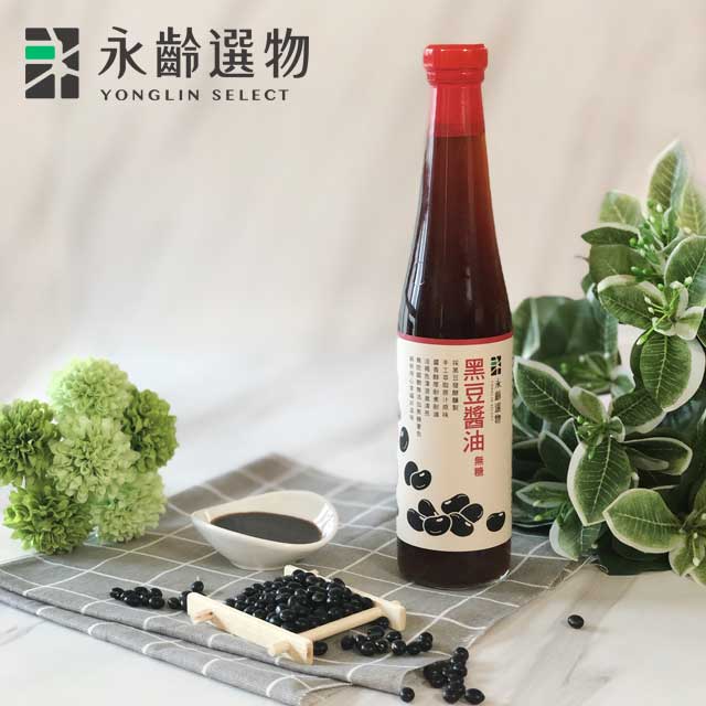 永齡選物 黑豆醬油(無糖)420ml