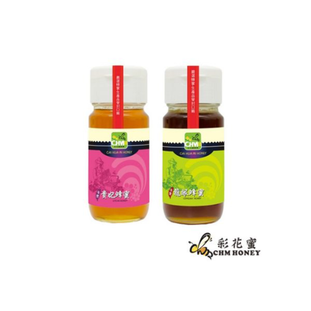 彩花蜜 台灣嚴選-荔枝蜂蜜 700g + 龍眼蜂蜜 700g