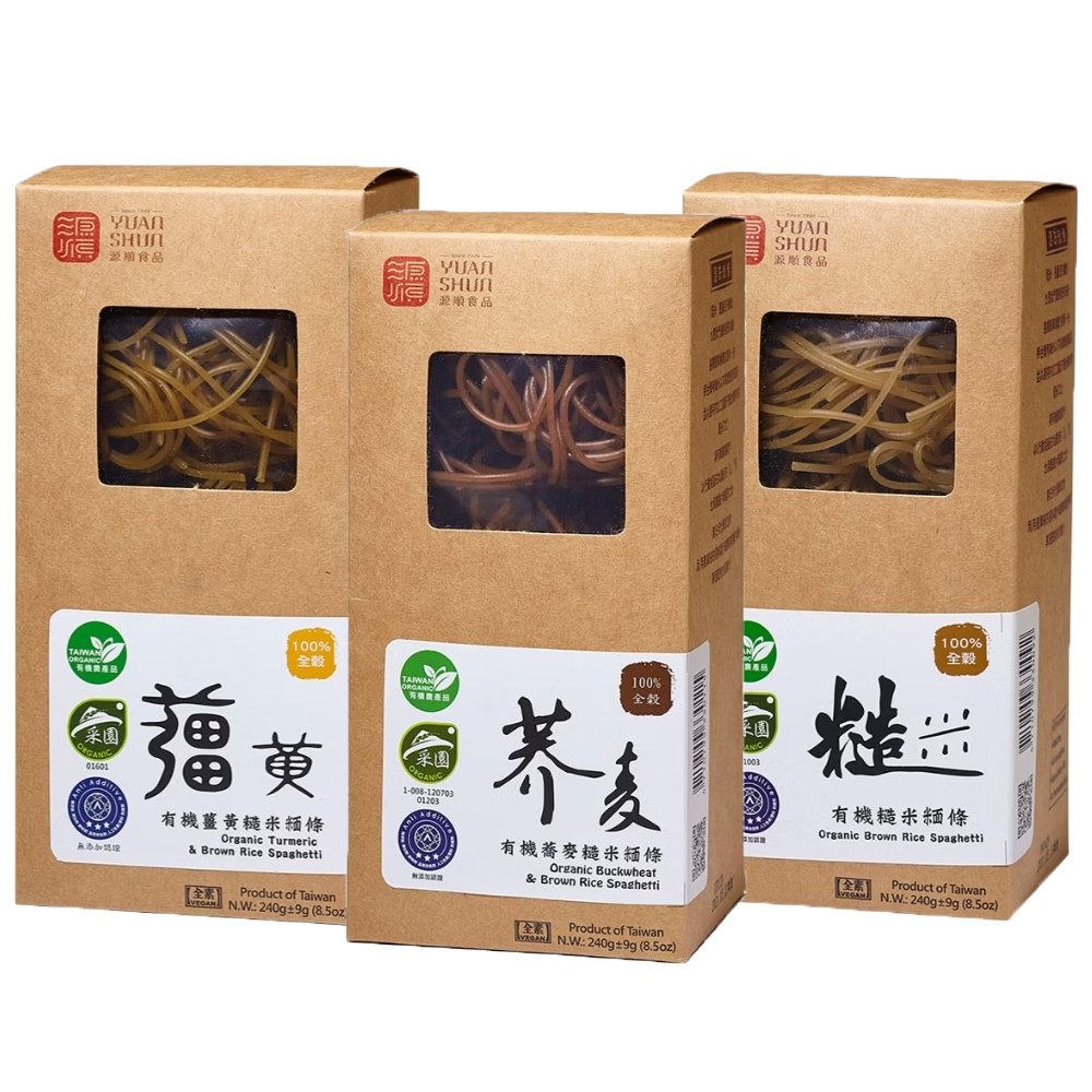 源順 有機米糆條10盒(糙米X4+薑黃X4+蕎麥X2)