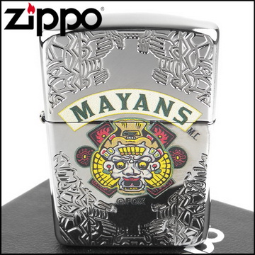 Zippo 美系~Mayans M.C.-瑪雅摩托幫圖案深刻打火機(ARMOR裝甲)（其他規格）