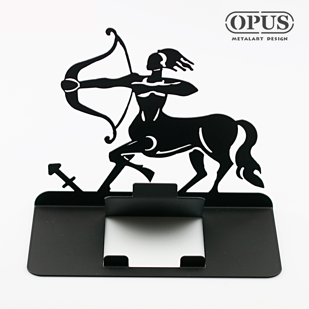 OPUS 東齊金工 歐式鐵藝-星座手機座《射手座》經典黑