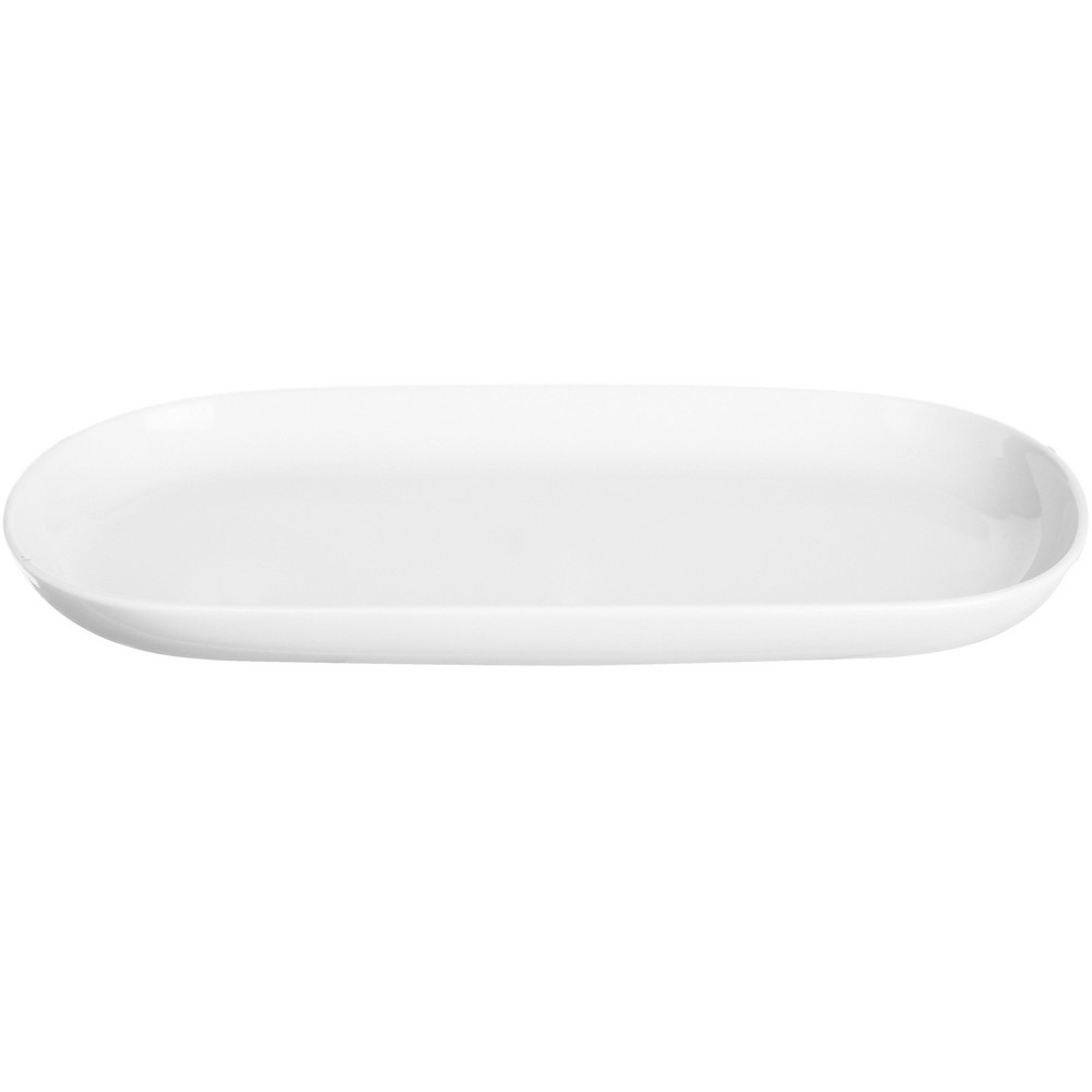EXCELSA 義大利 White白瓷淺餐盤(長23.2cm) / 餐具 器皿 盤子 可機洗 洗碗機可洗