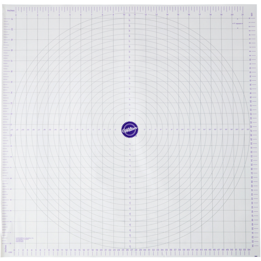 Wilton 測量揉麵墊(方格) | 桿麵墊 料理墊 麵糰