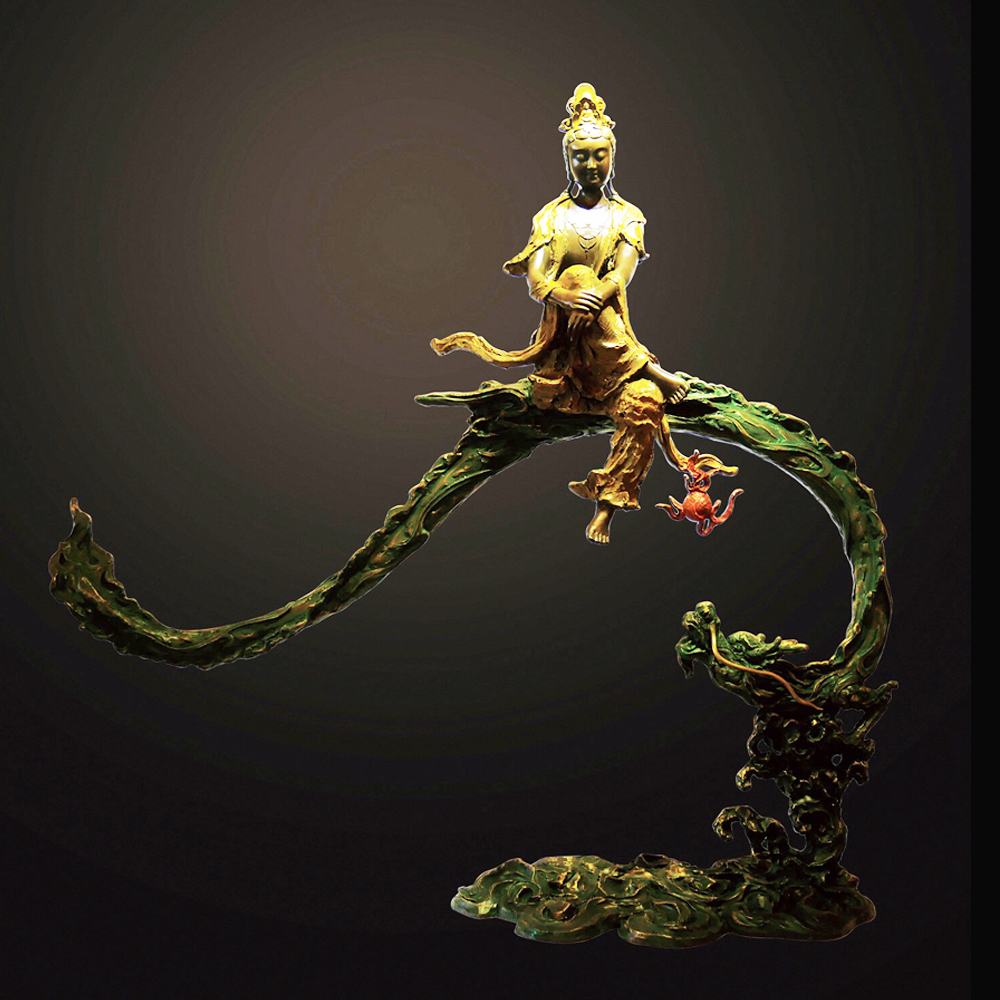 龍頭，古銅製，時代物，緣起物，重約2300克 龍頭，古銅製，時代物，緣起物，重約2300克 龍頭，古銅製，時代物