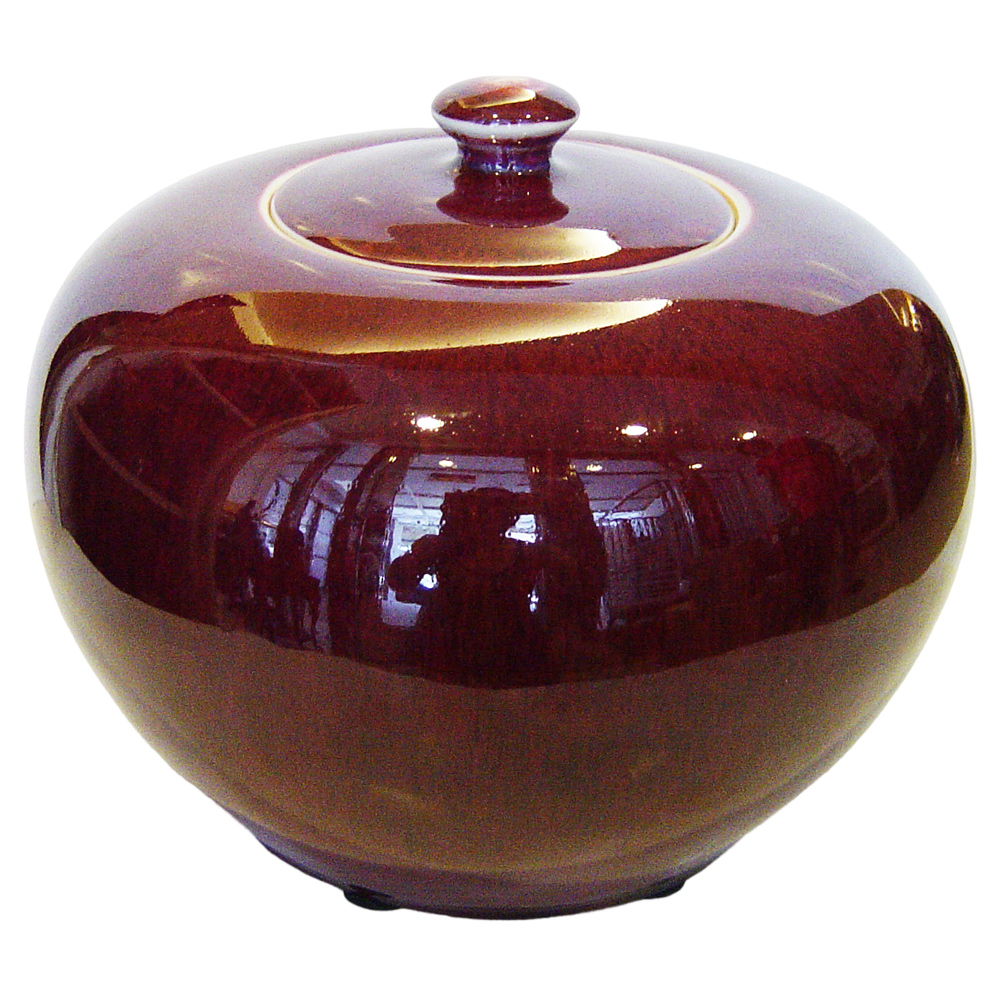 開運陶源(特大大觀瓶)繽紛人生聚寶盆禮品~郭明本錳七彩結晶釉鎏金瓶